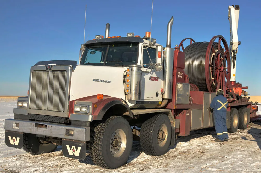 Edge Wireline field unit with wireline reel